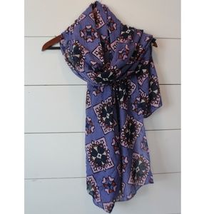 NWOT Melrose & Market Purple Pink Patterned Scarf